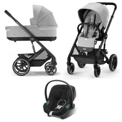 Коляска детская 3 в 1 Cybex Balios S Lux BLK Lava Grey 01